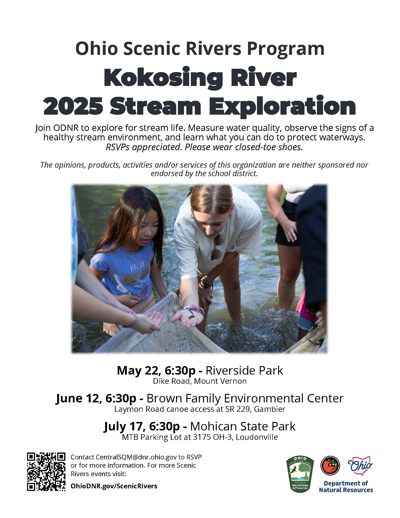 Ohio Scenic Rivers Program: Kokosing River 2025 Stream Exploration
